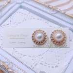【新作】レトロボタンピアス/イヤリング