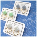 シンプルスクエアタイル/ピアス/ノンホールピアス