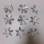 雪の結晶 折り紙 壁面飾り