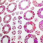 花冠　箔押し　レジン 封入用 シート
