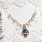 プチクリスマスツリー　ネックレス　