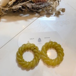 新作¨̮大ぶりピスタチオカラードーナツ¨̮イヤリング ピアス