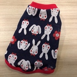 犬服　うさぎネイビー