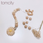 【名前入れ無料】flower clip 🌼おもちゃホルダー✳︎歯固めホルダー　