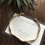 twist bangle(matte gold)