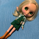 ブライス、リカちゃん用アウトフィット、グリーン