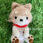 ＊送料無料＊ふわもふワンちゃんあみぐるみキーホルダー（柴犬）