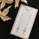NEW‼︎ SILVER925 crystal cross american pierce