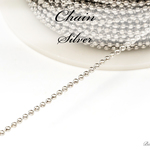 CH-68【1.5mm】＊ボールチェーン＊3m＊【シルバー】チェーン ネックレス ブレスレット