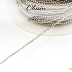 CH-74【1mm】＊ボールチェーン＊3m＊【シルバー】チェーン ネックレス ブレスレット