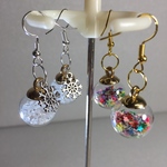 星と雪のピアス２セット（白＆星）ブライスピアス