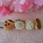 4種のパンのヘアクリップ♡8cm