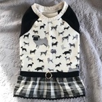 パグ柄ラグランワンピ（FBLサイズ）