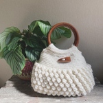 poko poko knitbag【ホワイト】