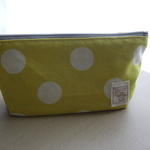 　Boat Pouch 水玉イエロー2