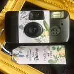 名前入り【写ルンですカバー&タグ】ウェディング 結婚式  二次会 葉っぱ  グリーン ナチュラル WB01911