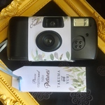 名前入り【写ルンですカバー&タグ】ウェディング 結婚式  二次会 葉っぱ  グリーン ナチュラル WB01911