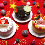 ミニチュア　クリスマスケーキセット