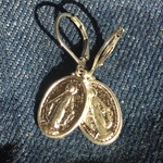  Médaille miraculeu collection　不思議なメダイピアス　sestainless French hook pierce  
