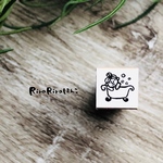 【バスタイム・お風呂10mm角】絵文字はんこ10x10mm_R408