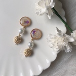 Antique Style × Pearl earring/pierce