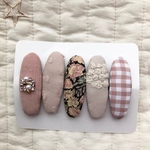 【 送料無料 】ハンドメイド ぱっちんぴん ❁ くすみピンクのセット ❁