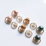 【再販】小粒リングピアス/イヤリング/樹脂ピアス/樹脂イヤリング