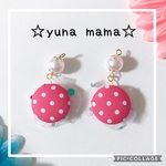 ドット柄 ピンク プリンセスのイヤリング ピアス キッズイヤリング