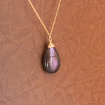 宵闇ロングネックレス14Kgf 雫
