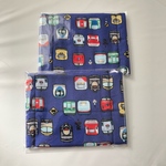 kidsマスク2枚セット【電車 紺】