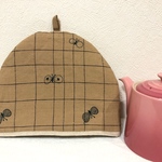 ミナペルホネン choucho ブラウン ティーコゼー  ルクルーゼポットに