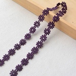 1m 可愛い マーガレット ケミカルレース ブレード パープル BK191207 ハンドメイド 手芸 素材 材料 DIY