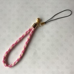 組紐ストラップ「マーガレット」ピンクver