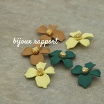 J147A～J147C　カラーお花パーツ　 2個入