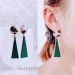 期間限定【☆SALE☆】レオパード グリーンピアス
