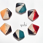 五角形レジンピアスorイヤリング