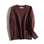 ★サンプルセール70％off★一点のみ  コットン 長袖 綿ニットシリーズ ショート丈ニット おうちで洗える 