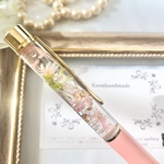 名入れ可能♡桃色桜のハーバリウムボールペン