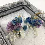 ドライフラワーのピアス C
