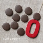 (( 24pcs )) 15mm ウッド コインビーズ チョコレート〔BE-025W〕