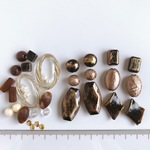 *1点限定* /ビーズ アソート/ ハンドメイド パーツ ビーズ アクリル 素材 ピアス イヤリング かすれビーズ 個性的 変形ビーズ  ゴールド系