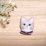 猫のウール刺繍ブローチ  〜part3〜