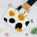 三毛猫ファーお出かけトートバッグ　『タマちゃん』