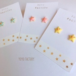 《再販》夜空のひよこ星クッキーのピアス