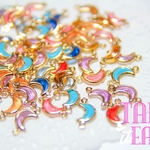 月形♡カラフルアクリル製ストーン