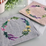 🌿ハーブリース・手刺繍コースター２点セット