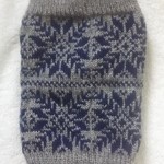 青い雪が降るレッグウォーマー