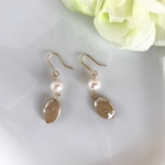ゴールドパールのピアス/イヤリング