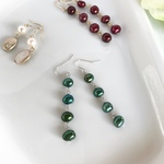 グリーンパールのピアス/イヤリング