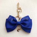 【残り1点 現品限り】リボンのバッグチャーム(moon&star)